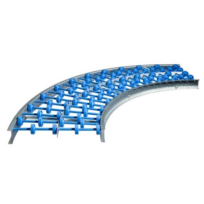 Leichtröllchenbahnkurve / 400 mm (B) / Kunststoffröllchen / Ausführung wählbar
