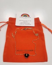 Kurt Geiger London Women's Necklace Green Heart NeW