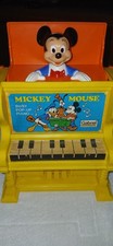 Vintage 1975 Gabriel Toys-Mickey Mouse Jack In The Box- Busy Pop Up Piano