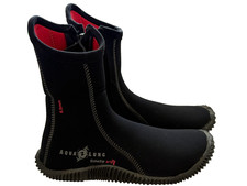 Aqua Lung Diving Boots Echo Zip Ergo 6.5mm Black Red Women's size US 8