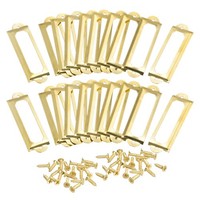 Metall Etikettenhalter 60X17Mm 40Stk FüR Schilder Rahmen Gold