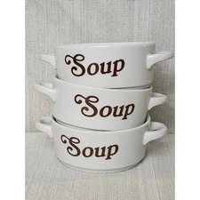 Vintage handled soup bowls oven to table made in Japan