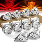LED Watermelon Lights Dual Color with Bracket, Strobe Function for Truck Trailer
