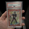 Panini 2023 Donruss Bijan Robinson #305 Rated Rookie Optic Red Wave Prizm PSA 10