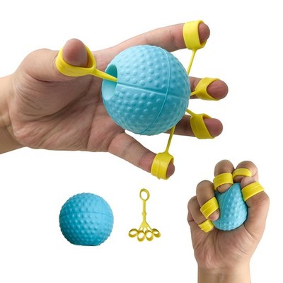 Hand Exercise Ball Squeeze Balls for Therapy Finger Extension Blue -10LB 