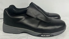 BLACK WATERPROOF LIGHTWEIGHT STEEL TOE CONSTRUCTION SLIP ON SAFETY WORK BOOTS