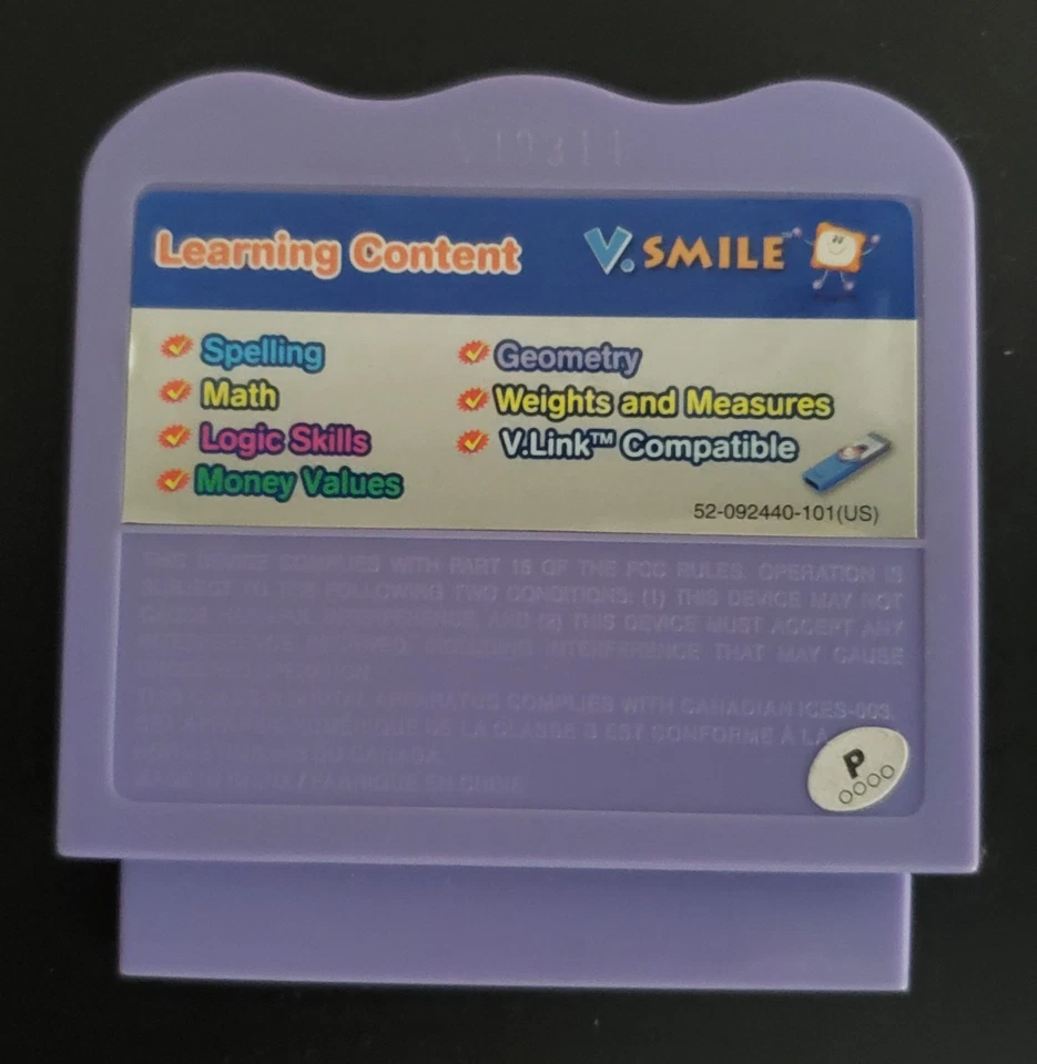 VTECH V. SMILE * SPONGEBOB SQUARPANTS * Learning Content Video Game - Image 2 of 2