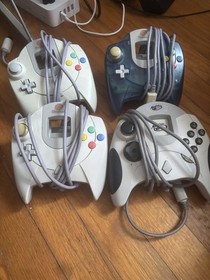 Sega Dreamcast HKT-3020 Game Console Bundle With Games, 4 Remotes, 2 Memory Card