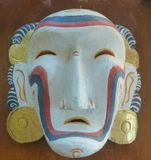 Hand Carved Decorative Jero Luh Style Balinese Hanging Mask