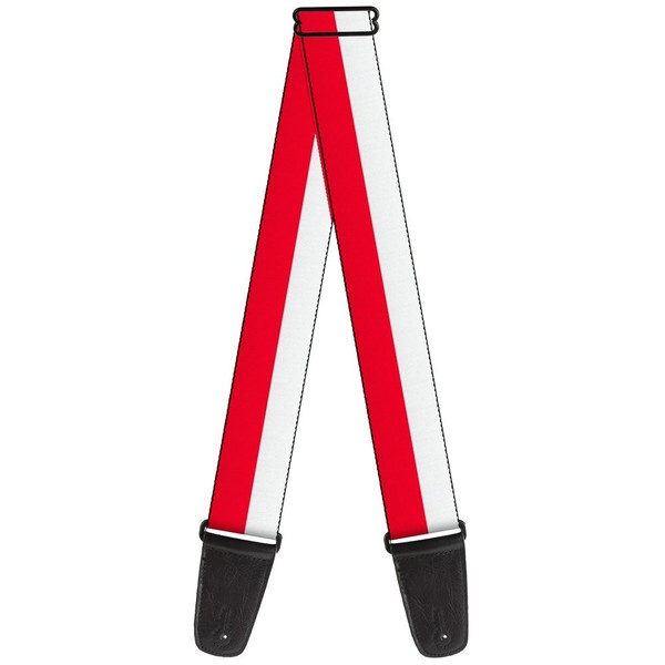 Guitar Strap - North Carolina Flag Stripe Red/White (Us Import) Acc Neu-image