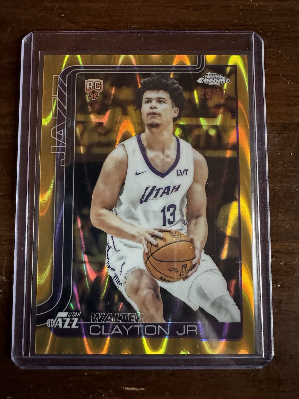 2025-26 Topps Chrome - Walter Clayton Jr. #268 Gold Refractor 23/50