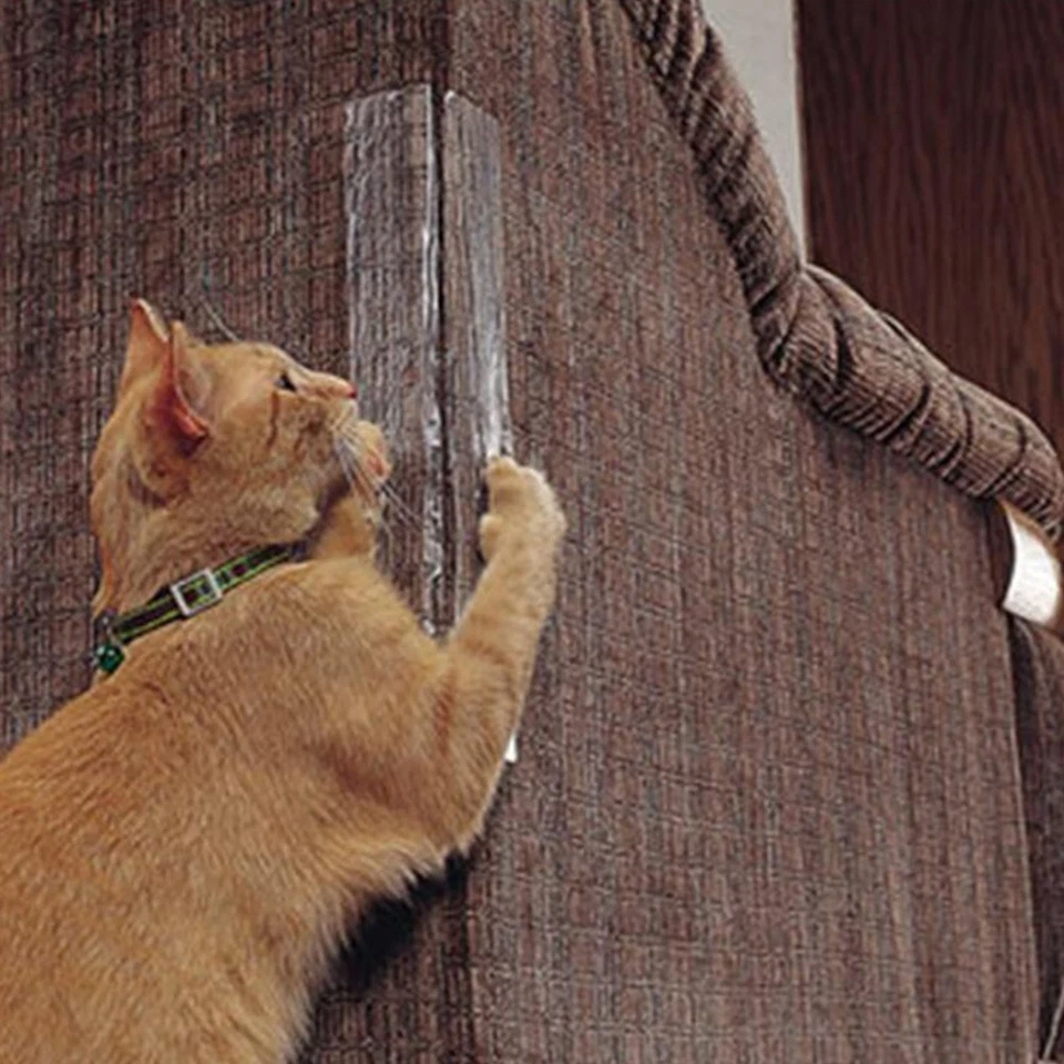 2 Pcs Cat Scratcher Klebend Katzen Kratzmatte Kratzspielzeug Für - Bild 3 von 4