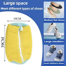 1PCS Wash Shoes Bag Padded Net Laundry Shoes Protector Fluffy Fibers Polyester W