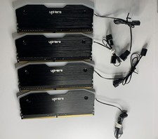 32GB(4x8GB) GeIL Pristine DDR4-2400 PC4-19200 Desktop RAM w/ upHere RGB Heatsink
