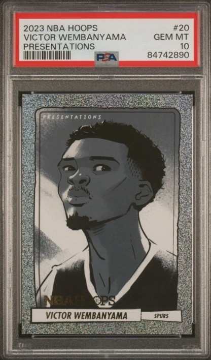 2023 NBA Hoops Victor Wembanyama Presentations #20 PSA 10 GEM MT RC🔥