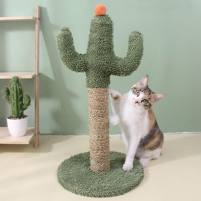 Cat Scratching Post Cactus 23.6'' Cat Tree Tall Scratcher for Indoor