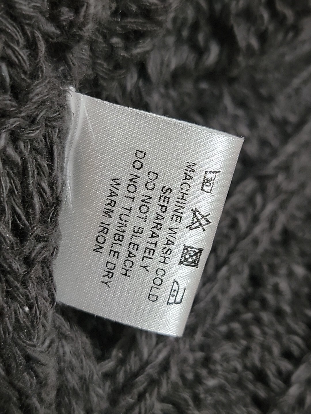 PEREGRINE Arran Made in England Gray linen cotton Rib knitted SWEATER #C