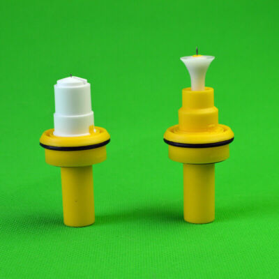 2Pcs New Electrostatic Powder Coating Round and Flat Nozzle for Wagner Spray Gun