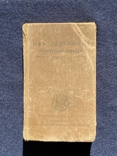 WW ll 1942 US ARMY-New Testament BIBLE-Protestant Version Complete