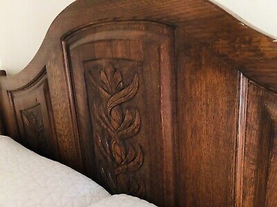 Hand-carved Solid Wood Queen King Bed Headboard Headboards 