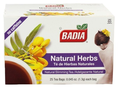 CubanFoodMarket Badia Natural Herb Tea. Total individual tea bags 25 Count Pa...