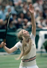 Andrea Jaeger of the USA in action during the Wimbledon Lawn Tenn - Old Photo 1