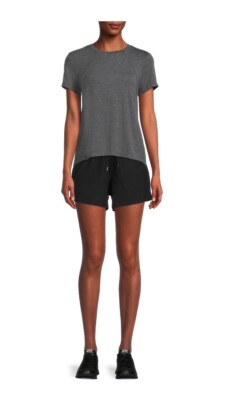 Short de gym femme Athletic Works noir XXXL