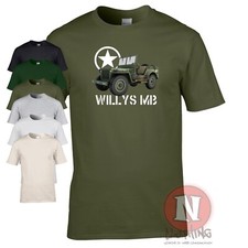 Willys MB T-Shirt Allzweck 2. Weltkrieg Fahrzeug US Armee Verbündete