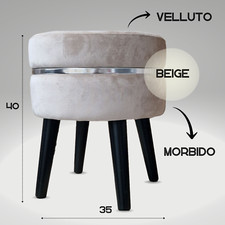 Lounge Pug Pouf Poggiapiedi a Sacco, Velluto Navy, Pouf Ottomana Poggiapiedi, Camera da Letto, Soggiorno