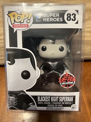 Funko POP DC Comics Super Heroes Blackest Night Superman #83 Gamestop Exclusive 