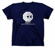 OCP Robocop Logo T-Shirt Omni Consumer Products Fanshirt Fan Robo Cop 80s