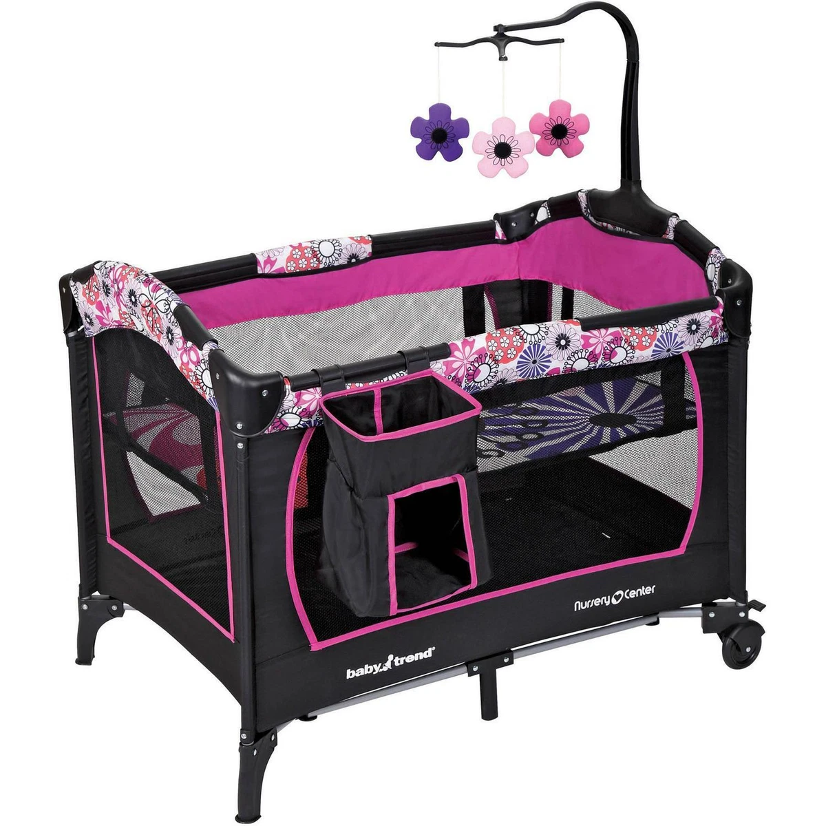 Baby Trend Playard 2 in 1 Play Yard with Bassinet Nursery Center