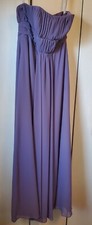 Alfred Angelo Bridesmaid Dress Size 4 Victorian Lilac Chiffon Wedding 7093