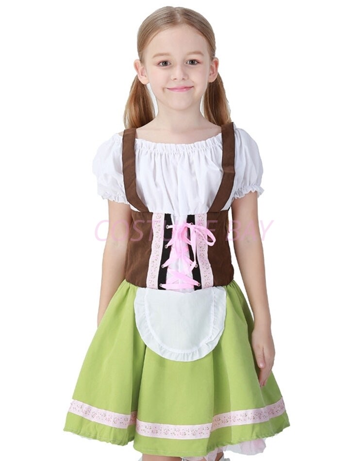 Heidi Beer Maid Dress Child Adorable Kids German Bavarian - Foto 3