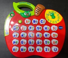 VTECH ALPHABET APPLE Learning Toy ABCs Phonics LIGHTS AND MUSIC