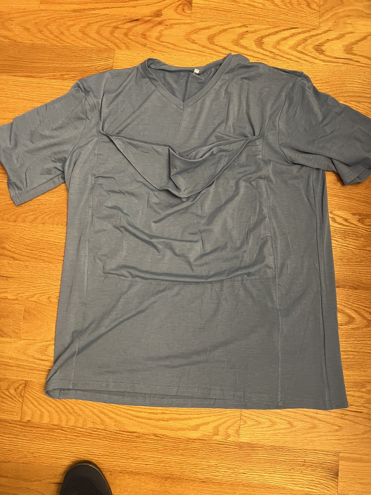 Mens baby Carrier T-Shirt Kangaroo Pocket Parents Toddler Outwear-image