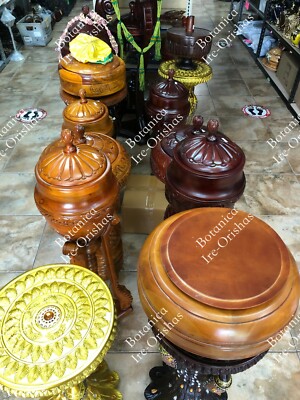 Lebrillo, Pilon, Batea y Conjunto de Agayu Agallu Argallu / Shango Chango YORUBA