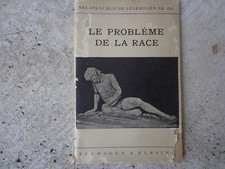  Le Probl�me de la race - Das Problem der Rasse -  P. R. Sanftleben - 1934