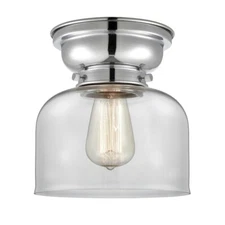 Innovations Aditi LG Bell LED Flush, P Chrome, Trans/Bell - 623-1F-PC-G72-LED