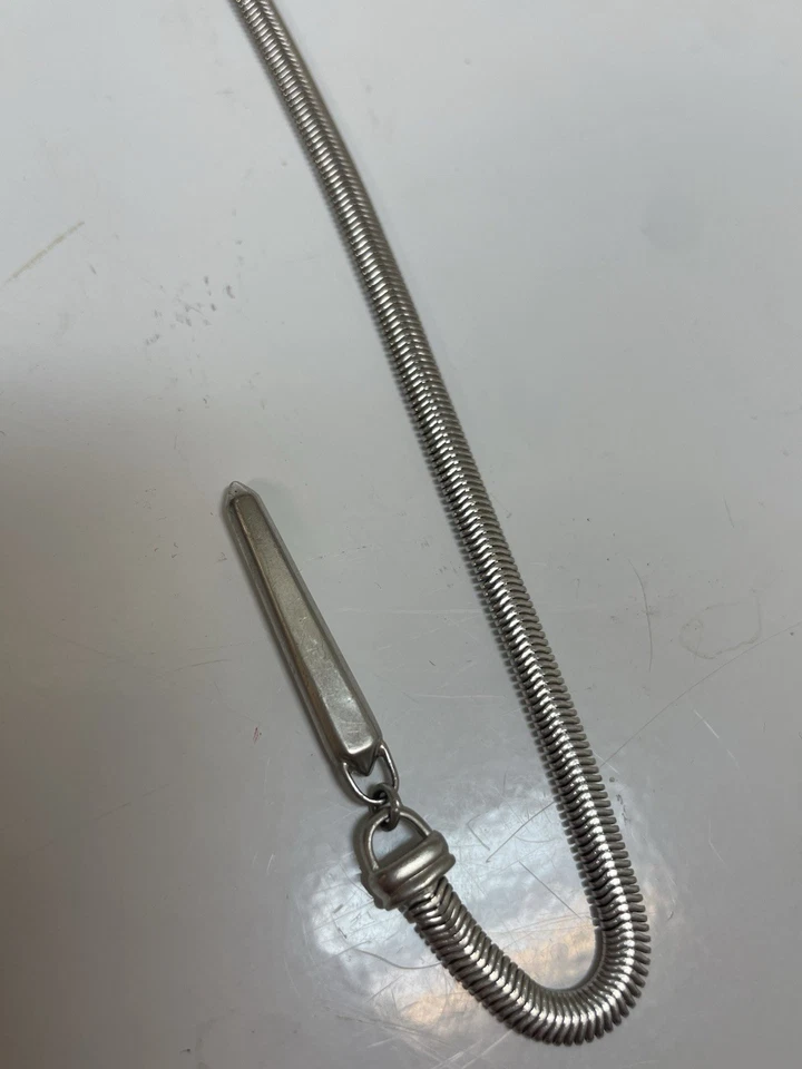 Collar Kendra Scott Plata Vintage Largo Gris Piedra Brillante Foto 3 de 4