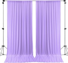 AK TRADING CO. 10 feet x 8 feet IFR Polyester Backdrop Drapes Curtains Panels...