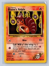 2000 Pokemon Gym Challenge Blaine's Vulpix #66/132 LP
