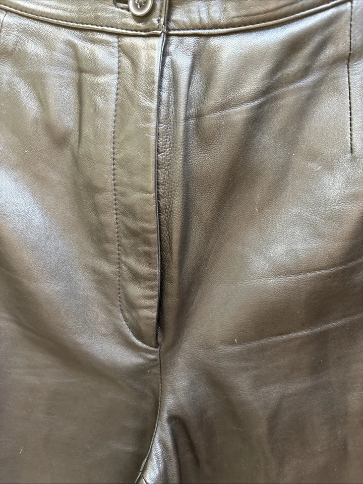 Mixit Women's Genuine Leather High-Waisted Pants, Lined, Size 10 - Image 3 of 4