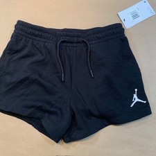 Air Jordan Jumpman Girls 12 - 13 Yrs Old Black Shorts 45A771-023 Large NWT