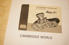 LEITZ LEICA IIIF SUPPLEMENTARY INSTRUCTION MANUAL GUIDE BOOK for IIIF CAMERA