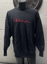 VTG 90  s Champion Logo Sweatshirt XL reverse Weave Spellout Pullover Made In USA