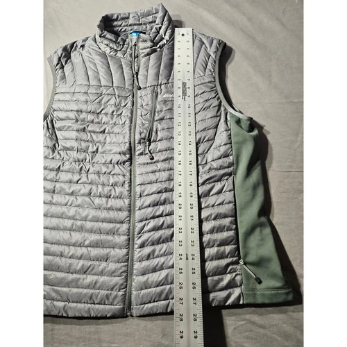 Eddie Bauer First Ascent StormDown 800 Puffer Vest Mens XL Gray Green Outdoor image 5