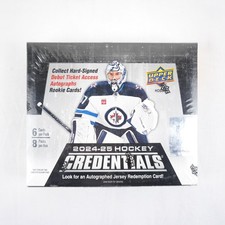 2024-25 Upper Deck Credentials Hockey Hobby Box Standard Size Trading Cards
