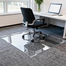 Elasticity Chair Mat 36" x 55" - Transparent Protective Floor 36 x 55 in Clear