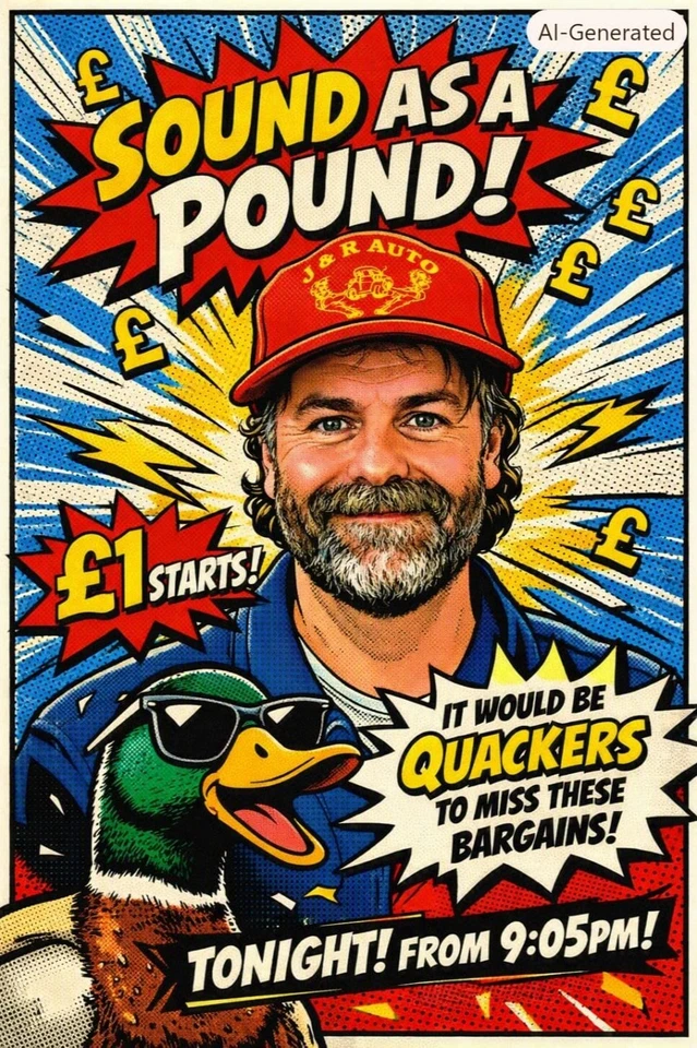 Zander's Sound as a Pound - Men & Women's £1 Start Mixed Fashion